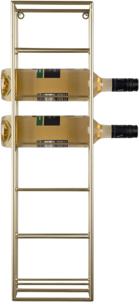 Present Time Wijnrek PT4089BK - 6 Flessen - Zwart