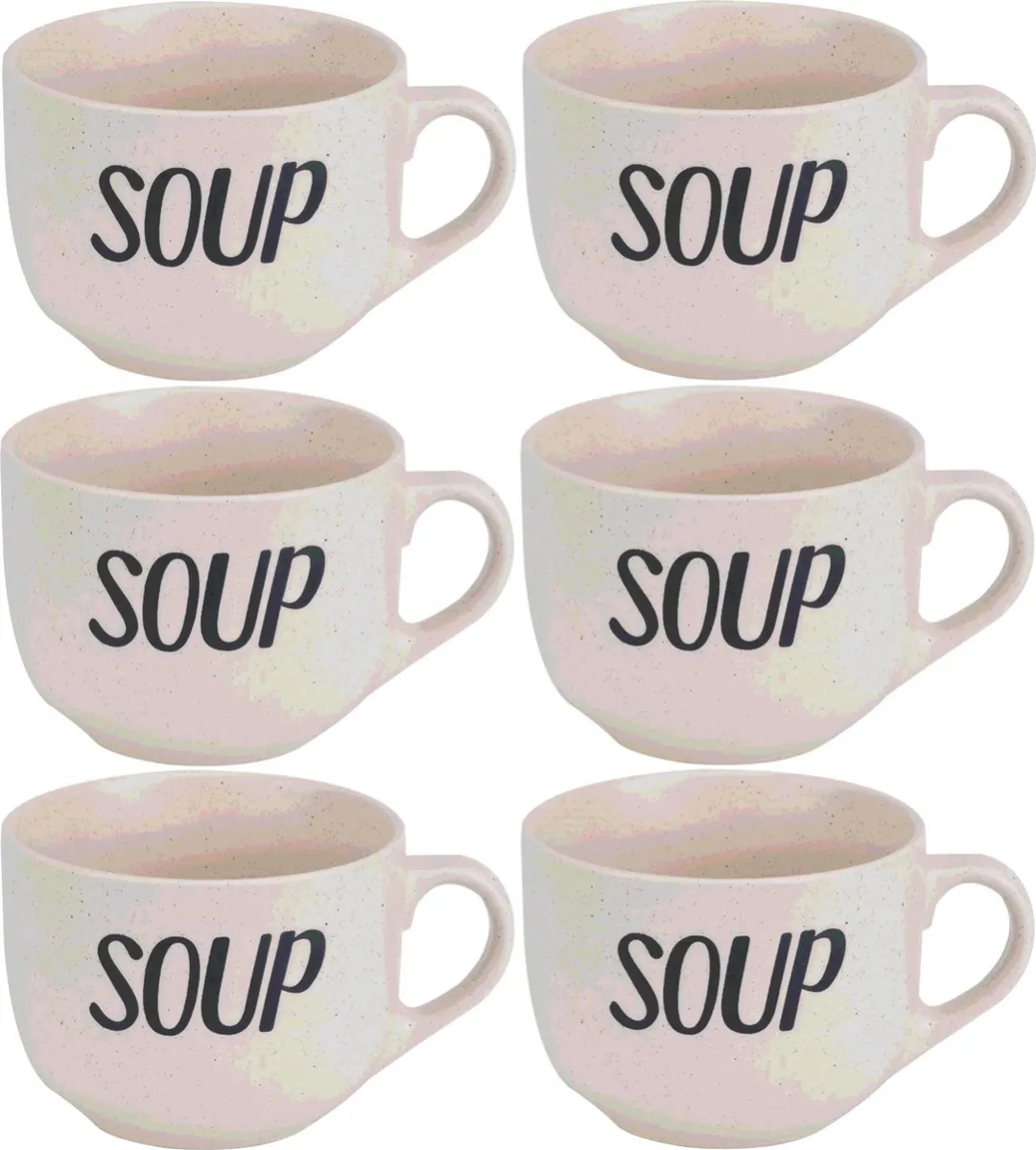 Cosy&Trendy Soepbekers Aardewerk 11cm 510ml