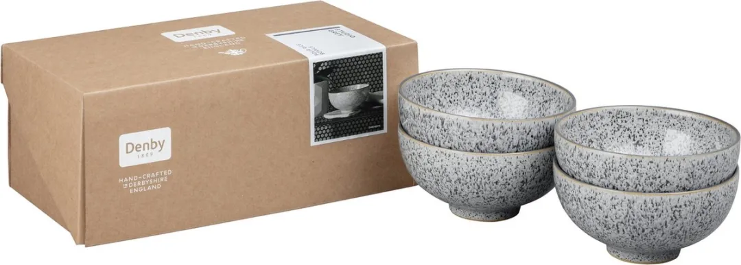 Denby | Studio Grey Rijstkom Set van 4 480 ml