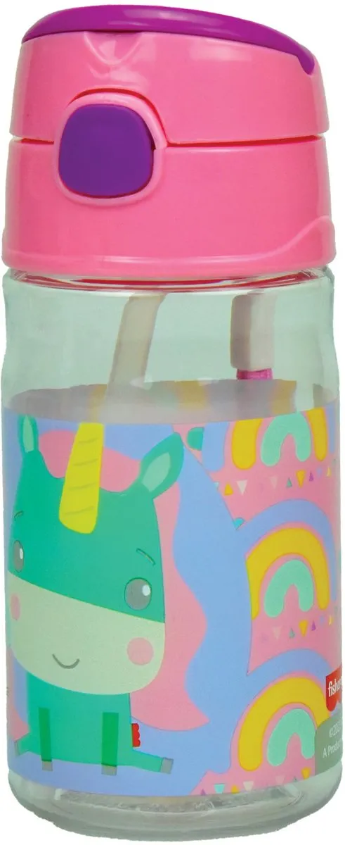 Fisher-Price Animals plastic fles met hanger 350 ml