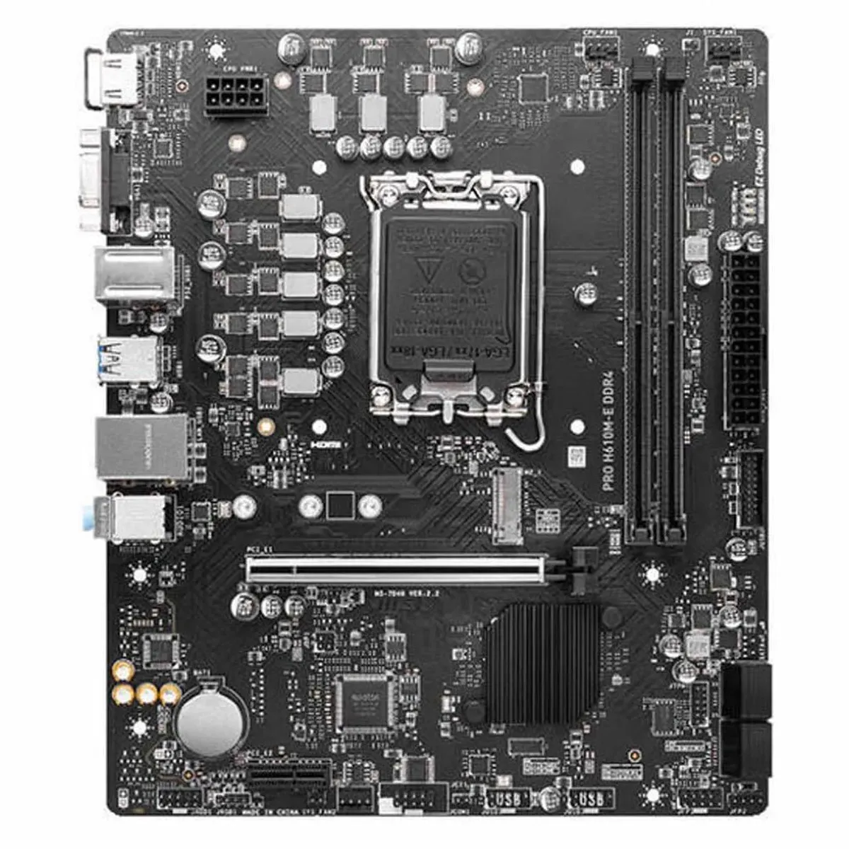 MSI PRO H610M-E DDR4 Moederbord - Micro-ATX - Intel H610