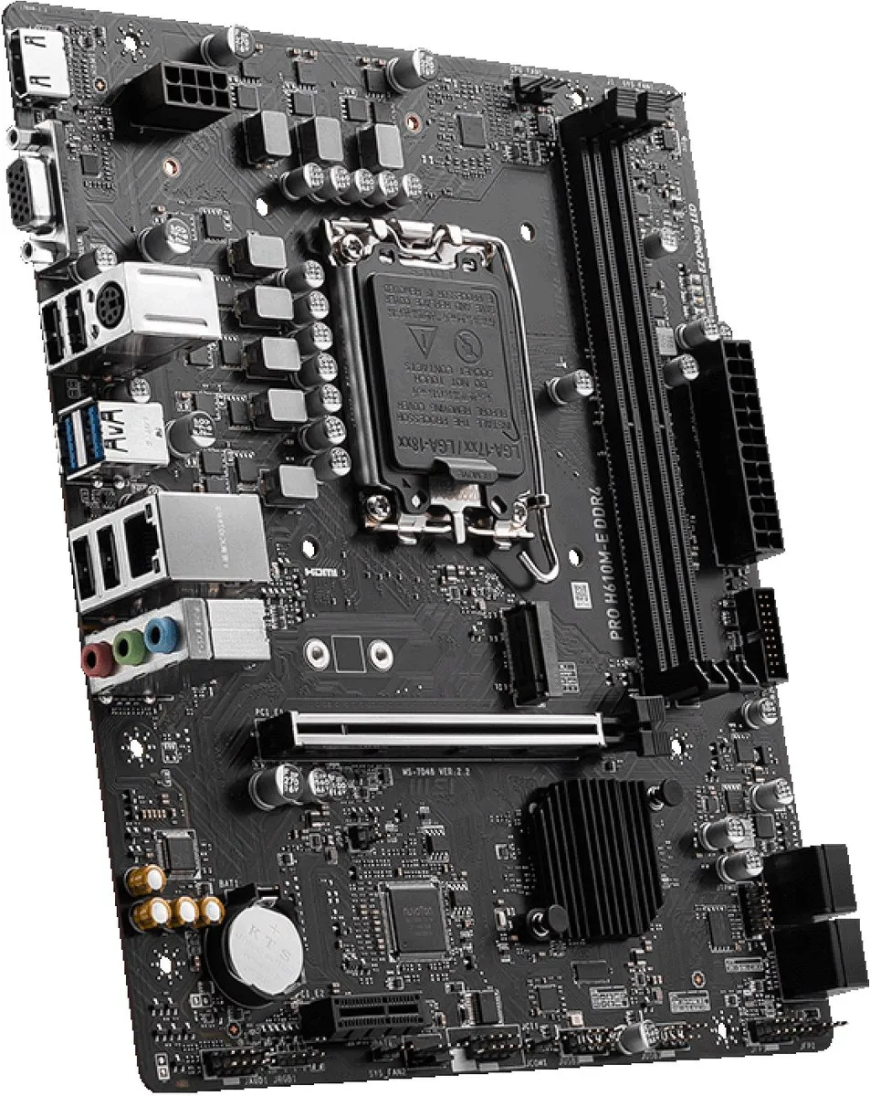 MSI PRO H610M-E DDR4 Moederbord - Micro-ATX - Intel H610