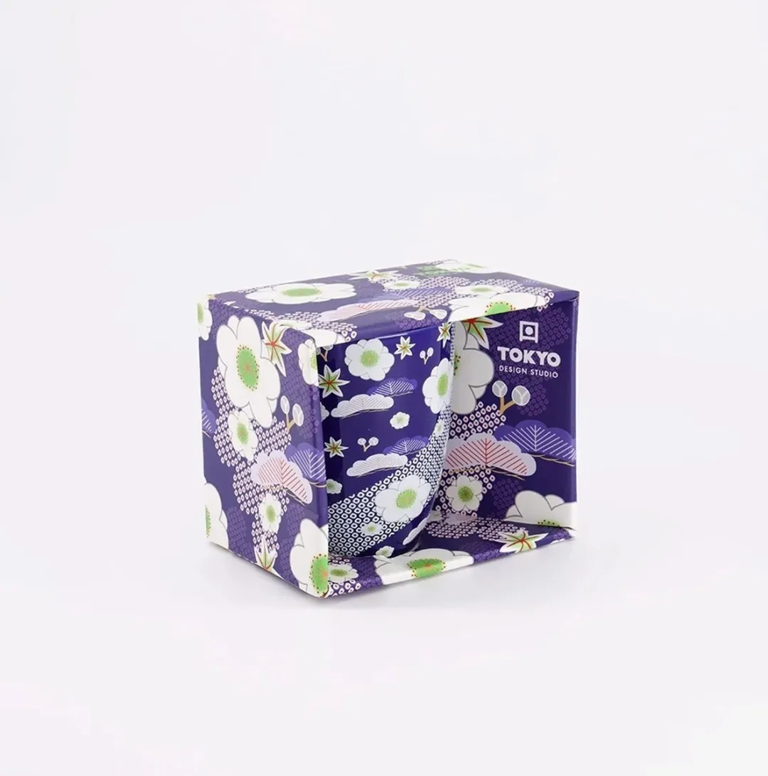 Tokyo Design Studio Kawaii Flower Mok 300ml - Blauw - MPN 21173