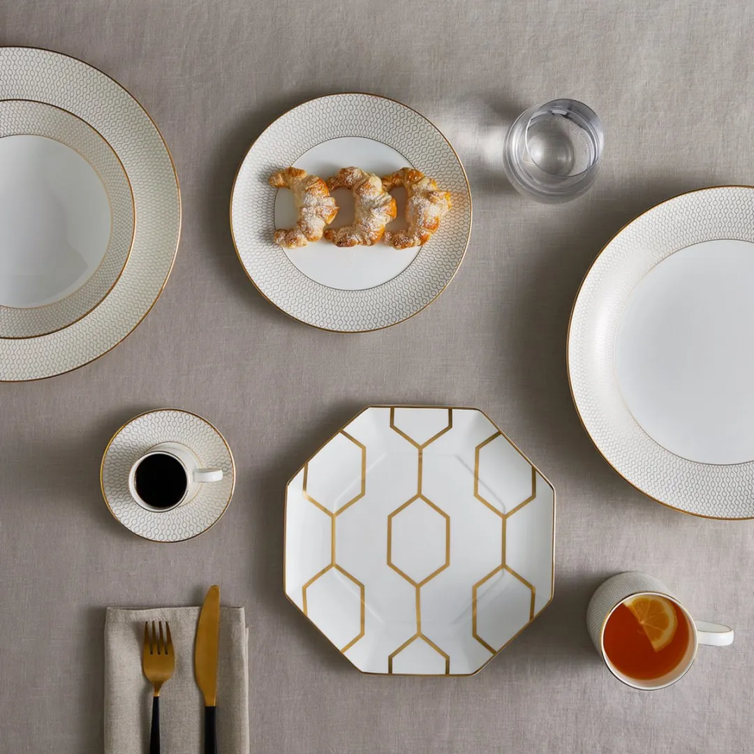 Wedgwood Dinerbord Arris 28cm - Wit