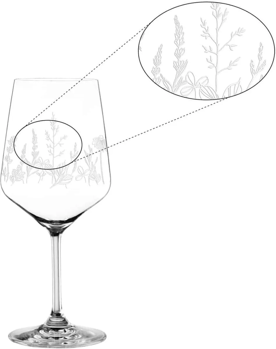 Nachtmann Tattoo Gin Tonic Glas 63 Cl Botanical Wit - 2 Stuks