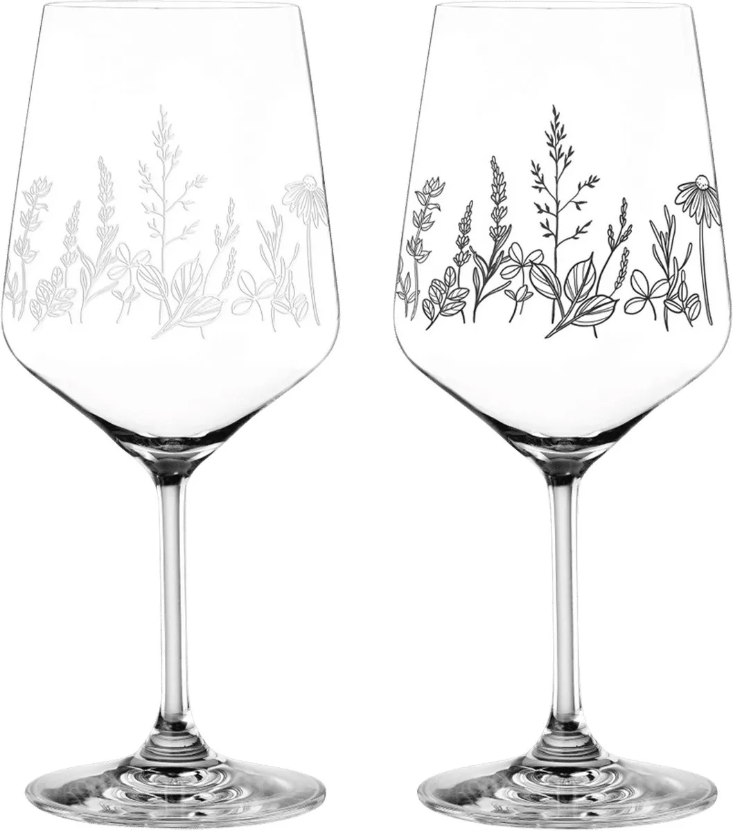 Nachtmann Tattoo Gin Tonic Glas 63 Cl Botanical Wit - 2 Stuks