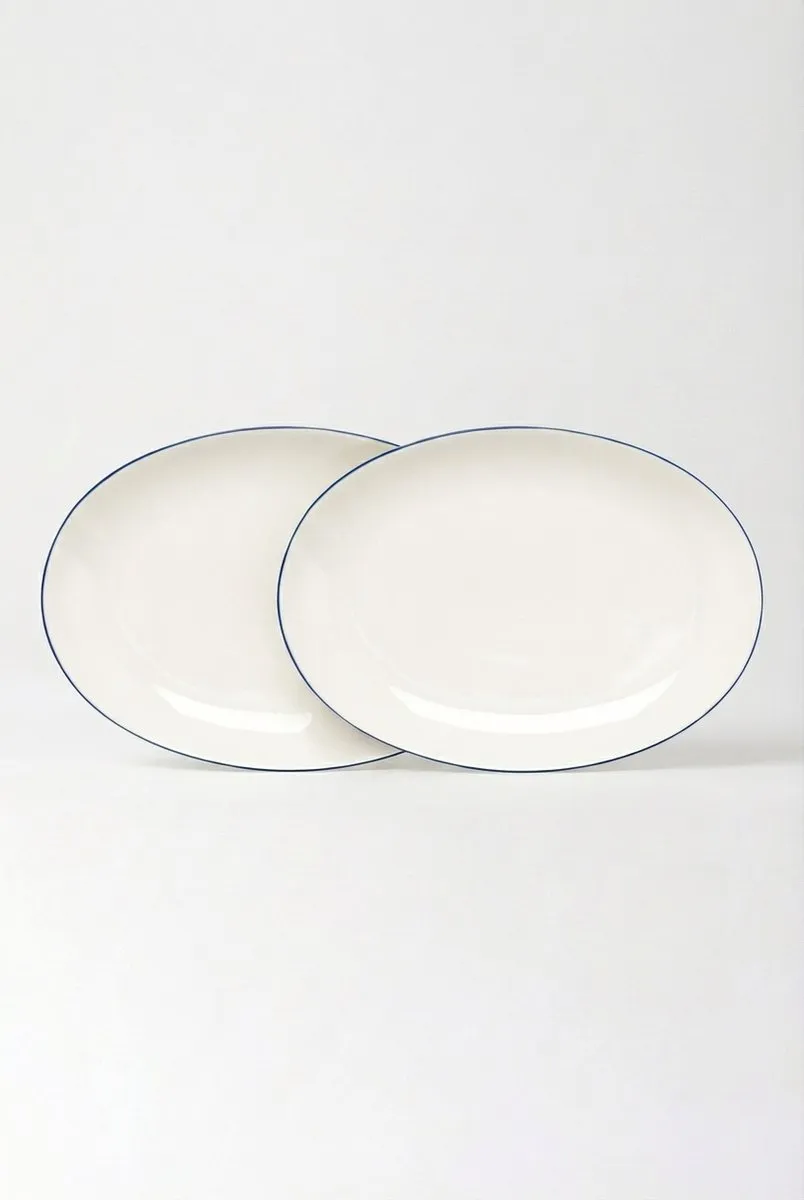 vtwonen Borden 25.5cm Blauw/Wit