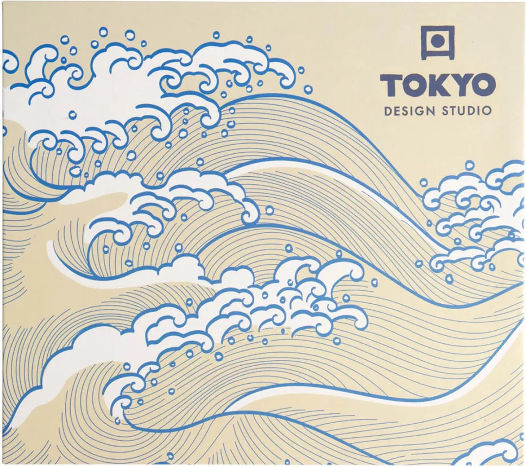 Tokyo Design Studio Hokusai Sushi Set 6-delig - 2 Personen - Geel/Blauw