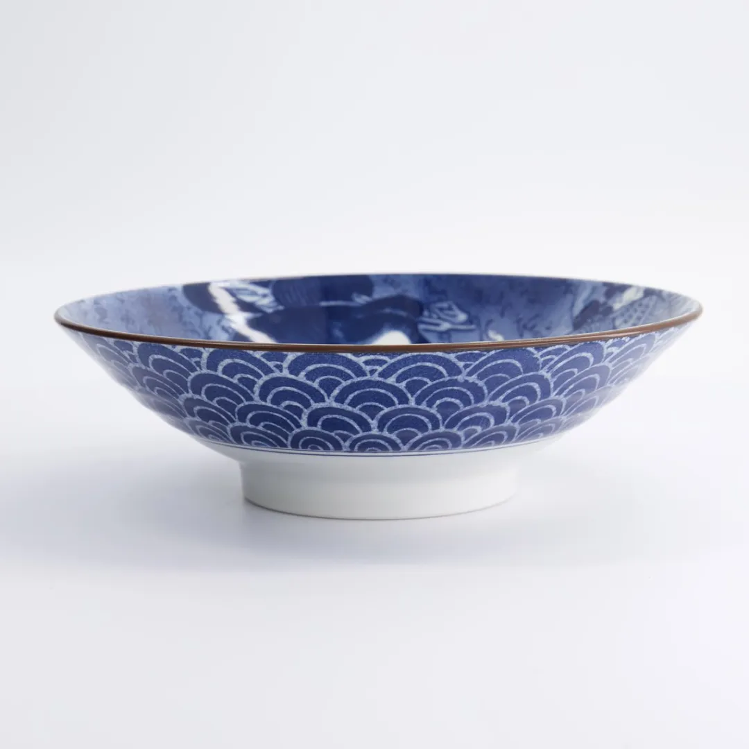 Tokyo Design Studio Ukiyoe Shunga Ramenkom - Blauw - 24,5cm x 7,5cm