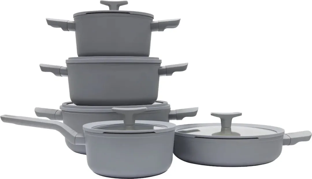 BergHOFF Balance Recycled Pannenset 5-delig - Grijs - afbeelding 5 van 5