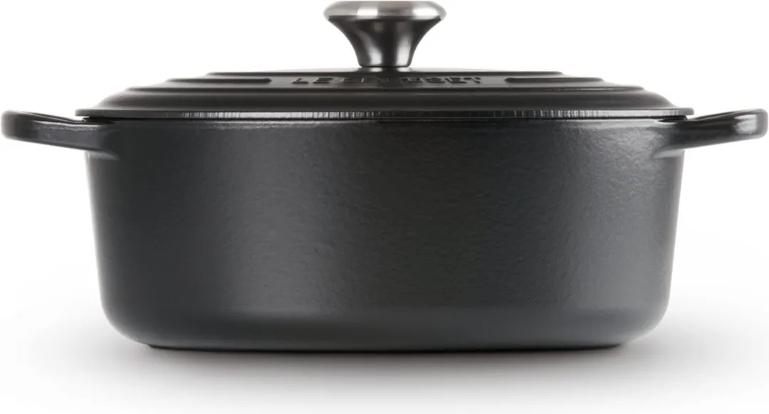 Le Creuset Braadpan Signature Ovaal 33cm - 7.5L - Mat Zwart - afbeelding 6 van 6