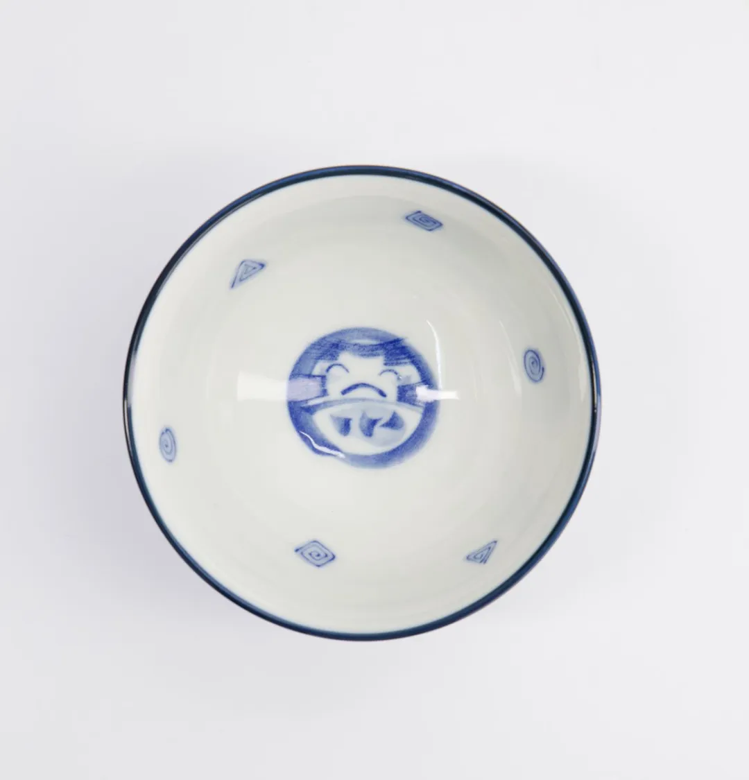 Tokyo Design Studio Kawaii Rijstkom Daruma - 300ml - Blauw/Wit