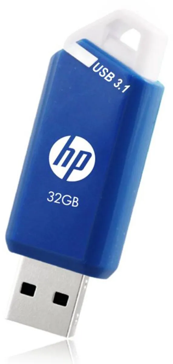 HP X755W USB Stick 32GB - Blauw/Wit