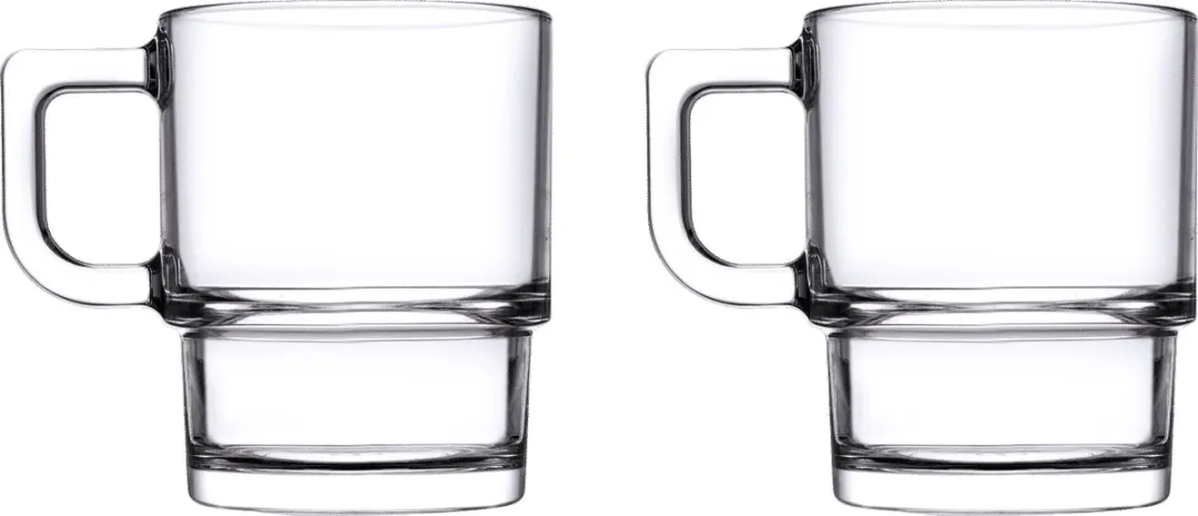 Pasabahce Cameron Glazen Set 320ml - 2 Stuks - Transparant