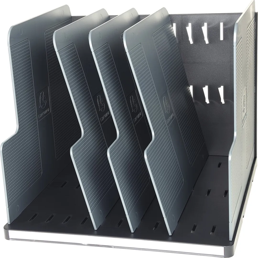 Exacompta MODULOTOP sorteermodule vertikaal met 5 vakken ECOBlack - Zwart/grijs - 390714D