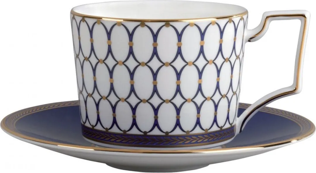 Wedgwood Theekop + Schotel Renaissance Gold