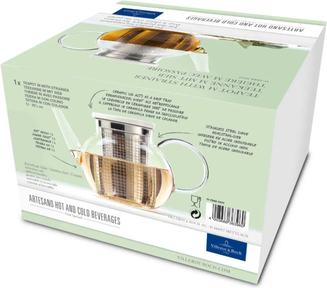 Villeroy & Boch Artesano Theepot 1L - Transparant
