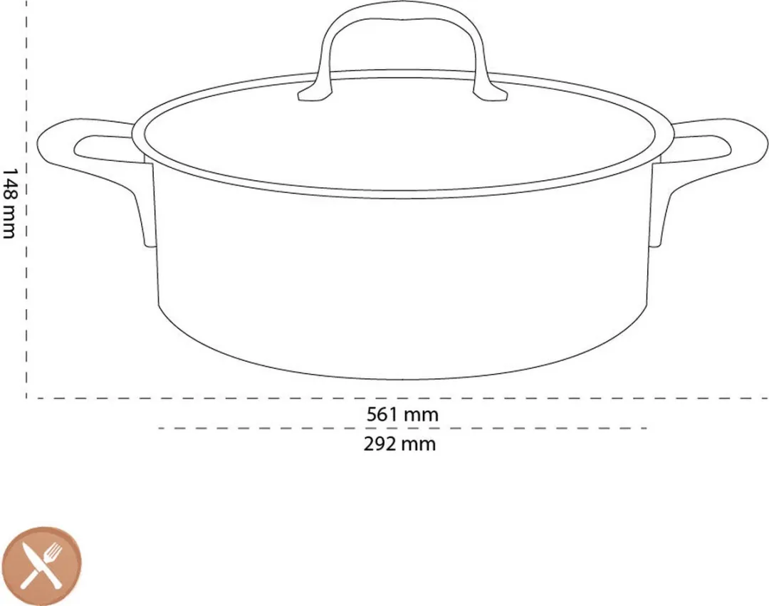 Demeyere Atlantis Lage Sauteuse 28cm - Zilver