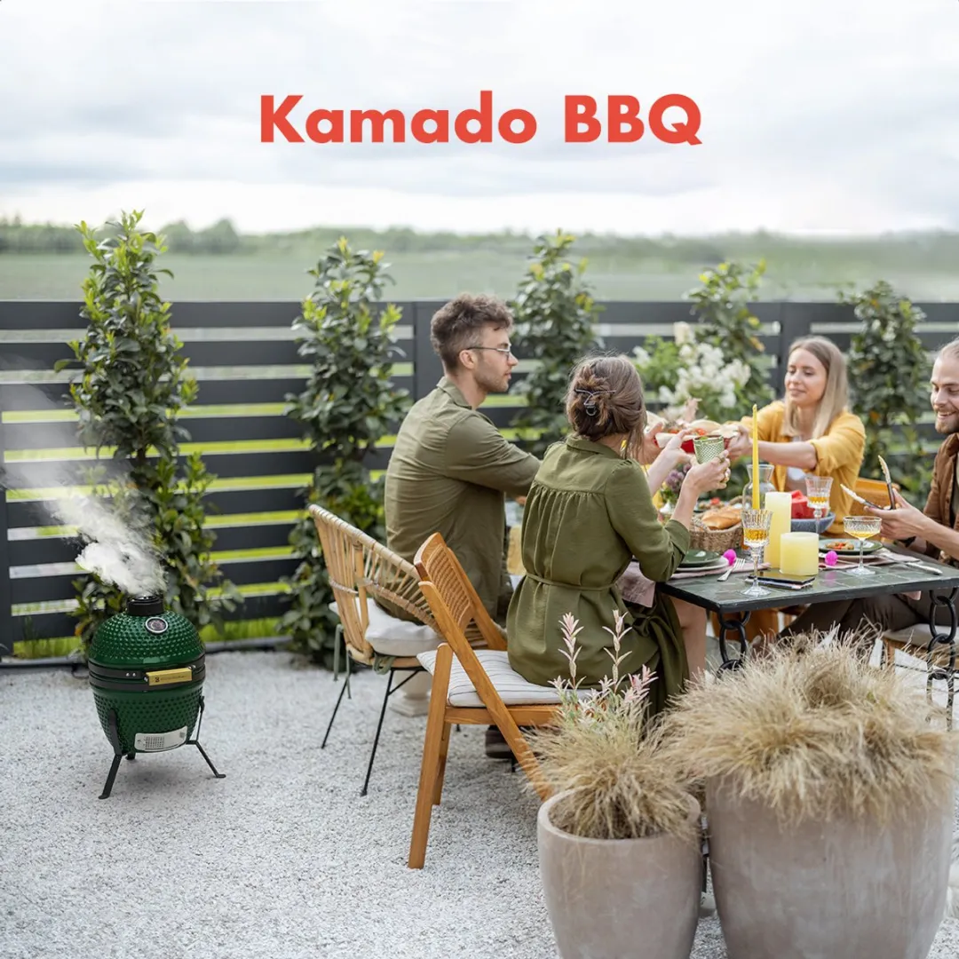 KitchenBrothers Kamado BBQ KB4205 - 27cm - Groen