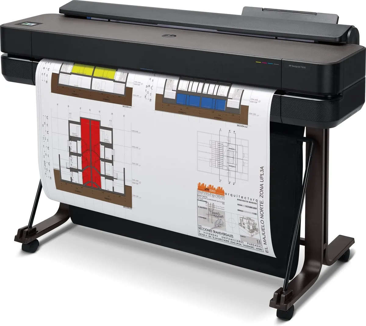 HP Designjet T650 36 inch Printer 5HB10D#B19 - Zwart