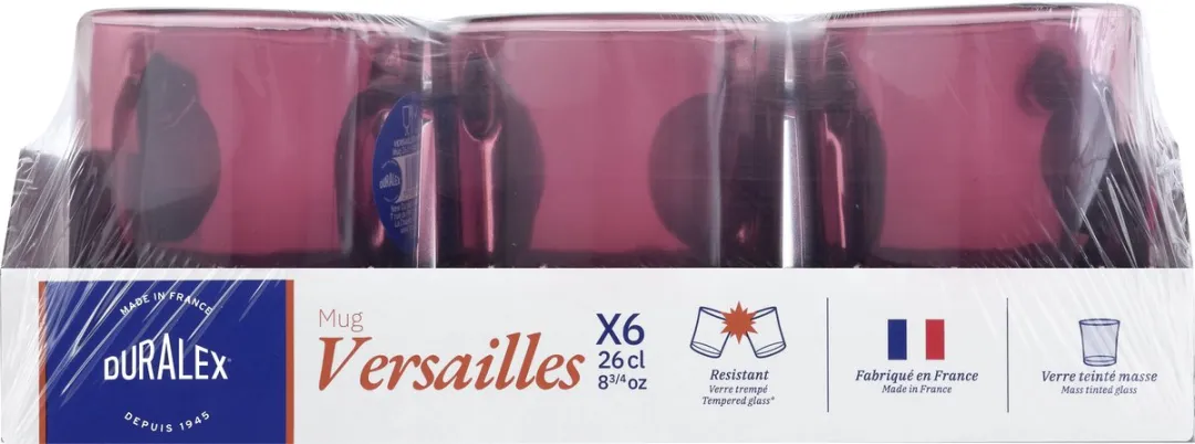 Duralex Versailles Theeglas 26cl - Paars - 6 Stuks