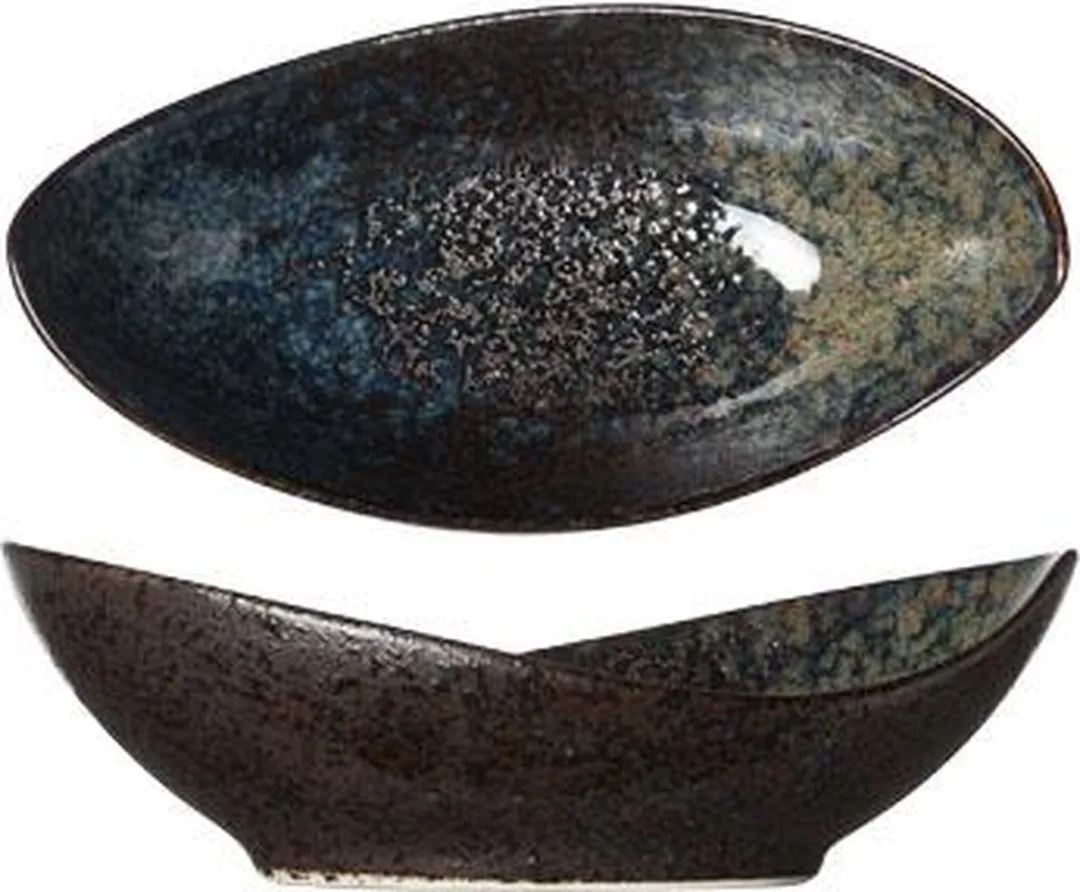 Cosy&Trendy Kom Black Yoru Ovaal 16x8cm