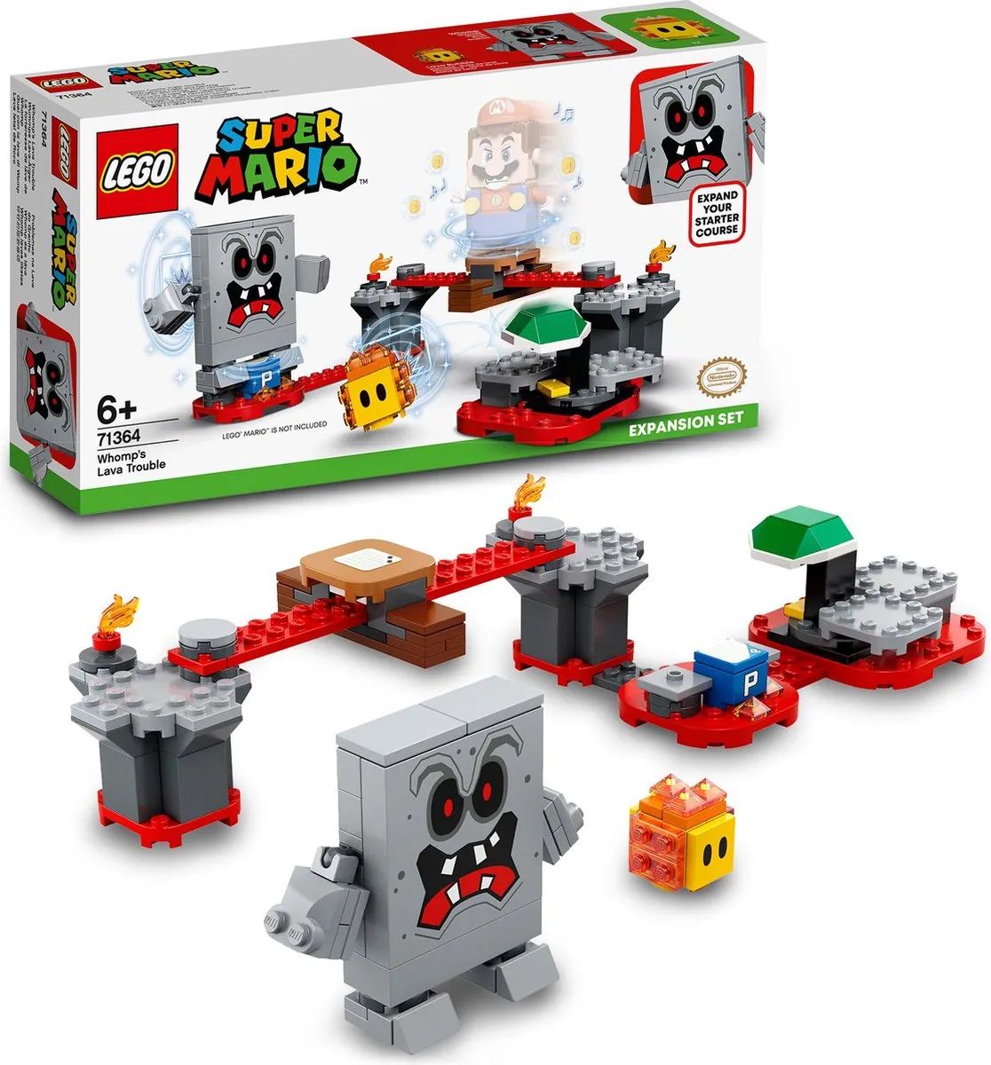 LEGO Super Mario Whomps Lavafort 71364 - 133 Stukken