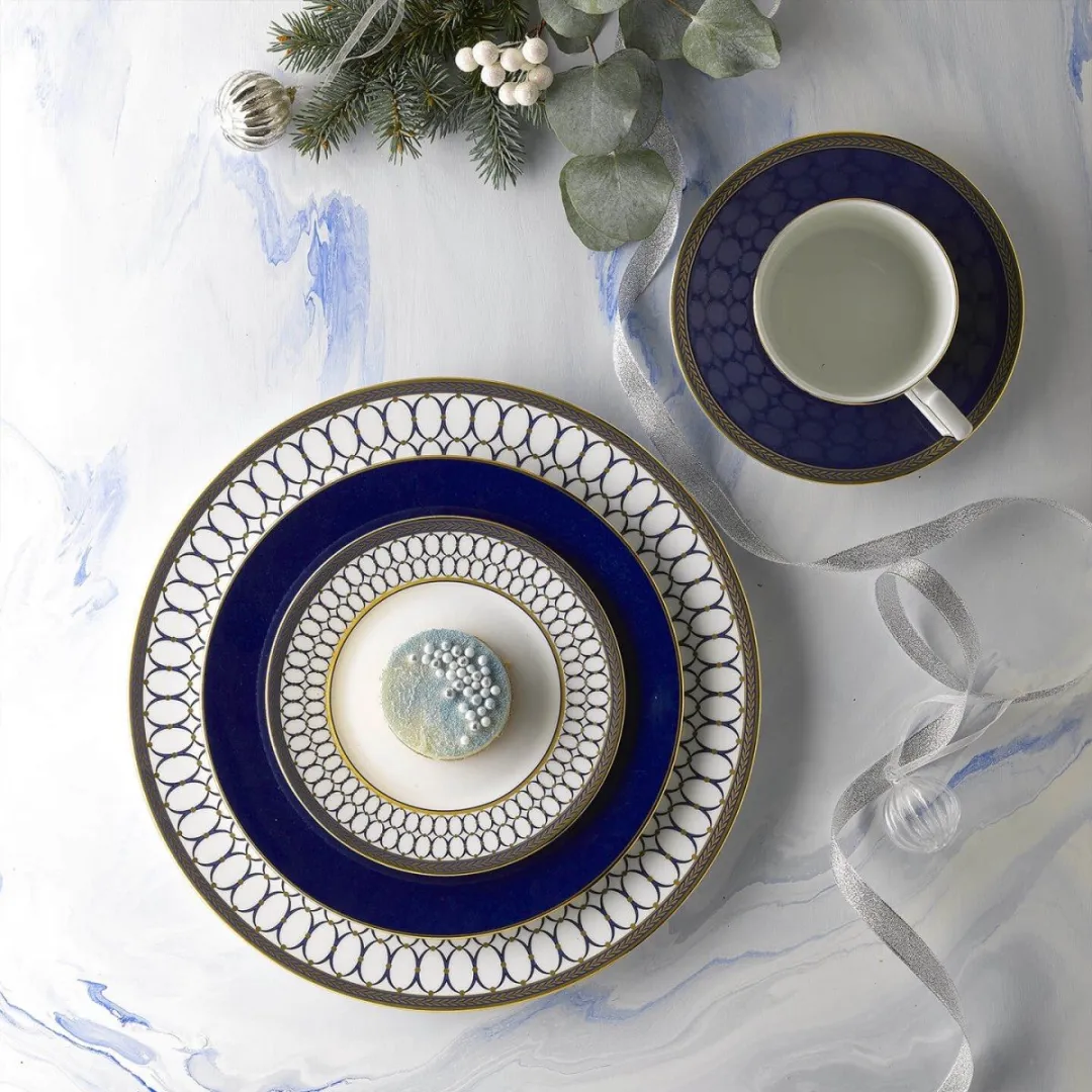 Wedgwood Renaissance Ontbijtbord Blauw 20cm