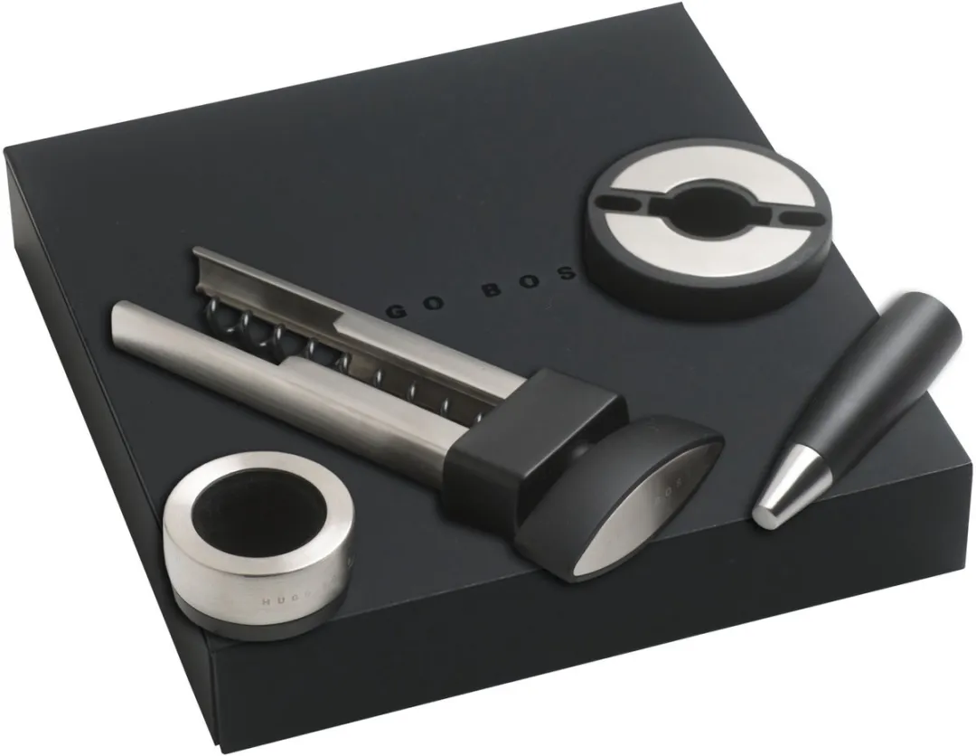 Hugo Boss Distinct Wijnset - 4 Stuks - Zilver