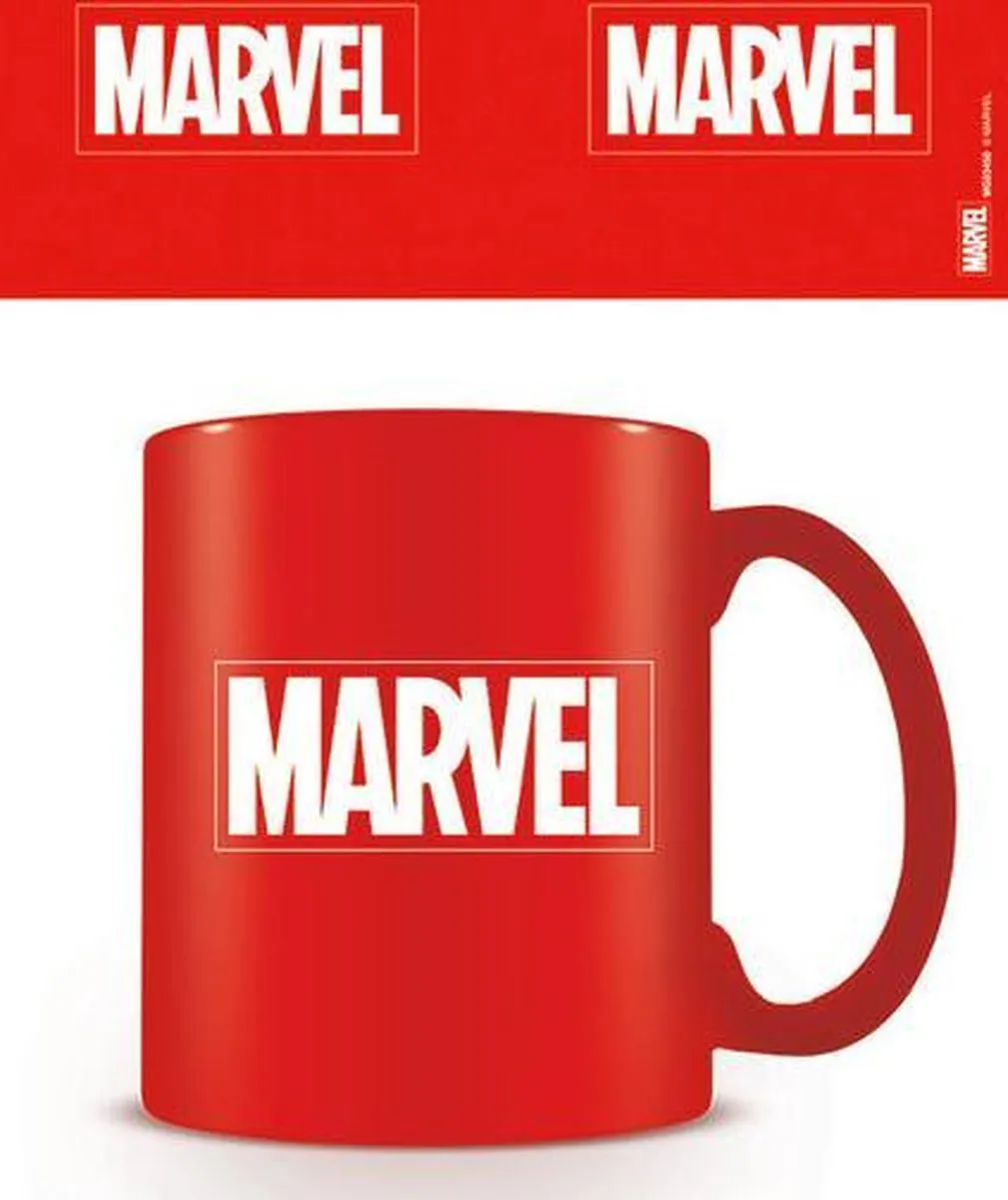 Marvel Logo Mok Rood 325ml - MG23450
