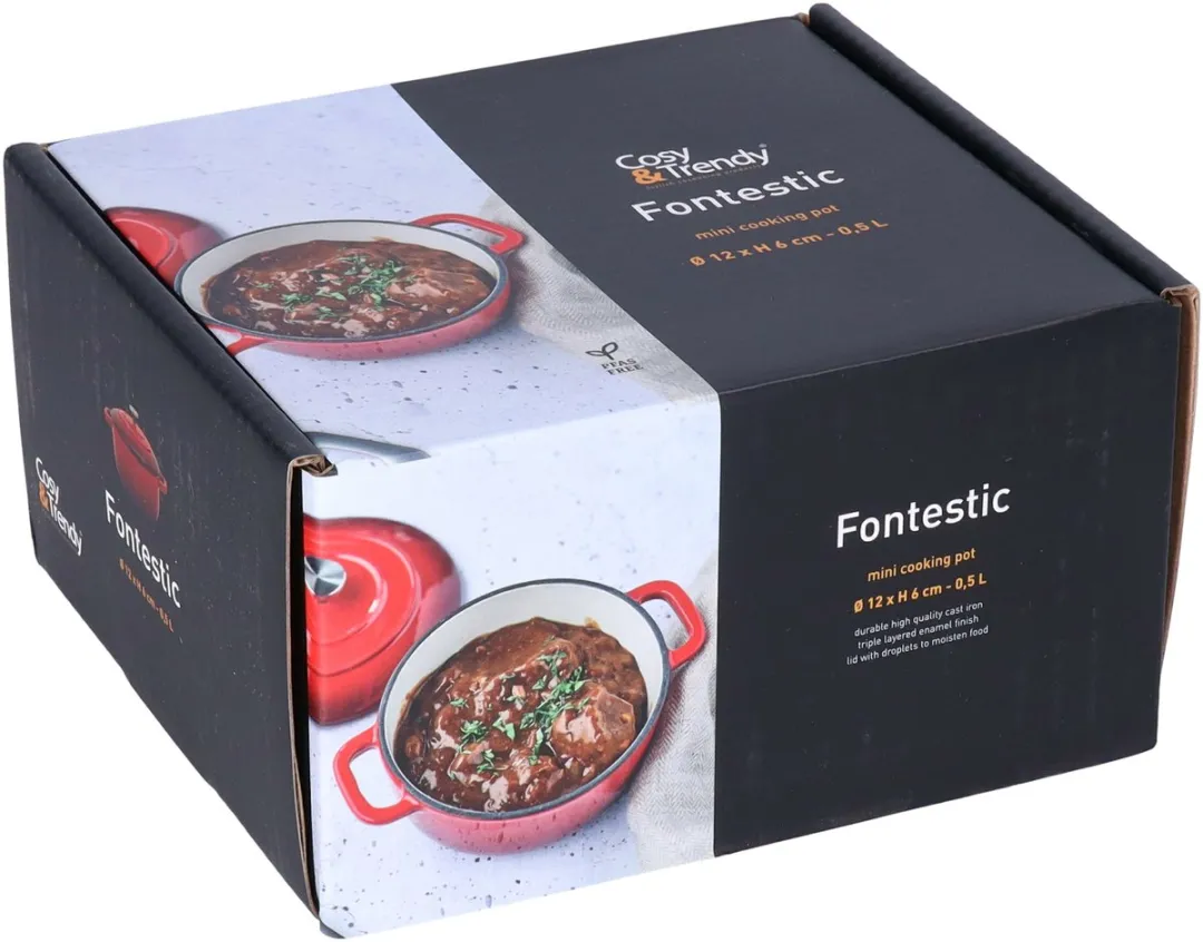 Cosy&Trendy Braadpan Stoofpan 0.5L - Rood