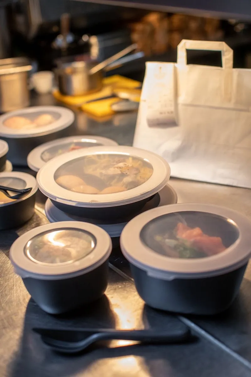 Schaal Separee, 1500ml - Set van 6, Herbruikbaar - Vakverdeling/Compartimenten - Connect Separee 1,5 - Koziol Move | Bio-Circulair