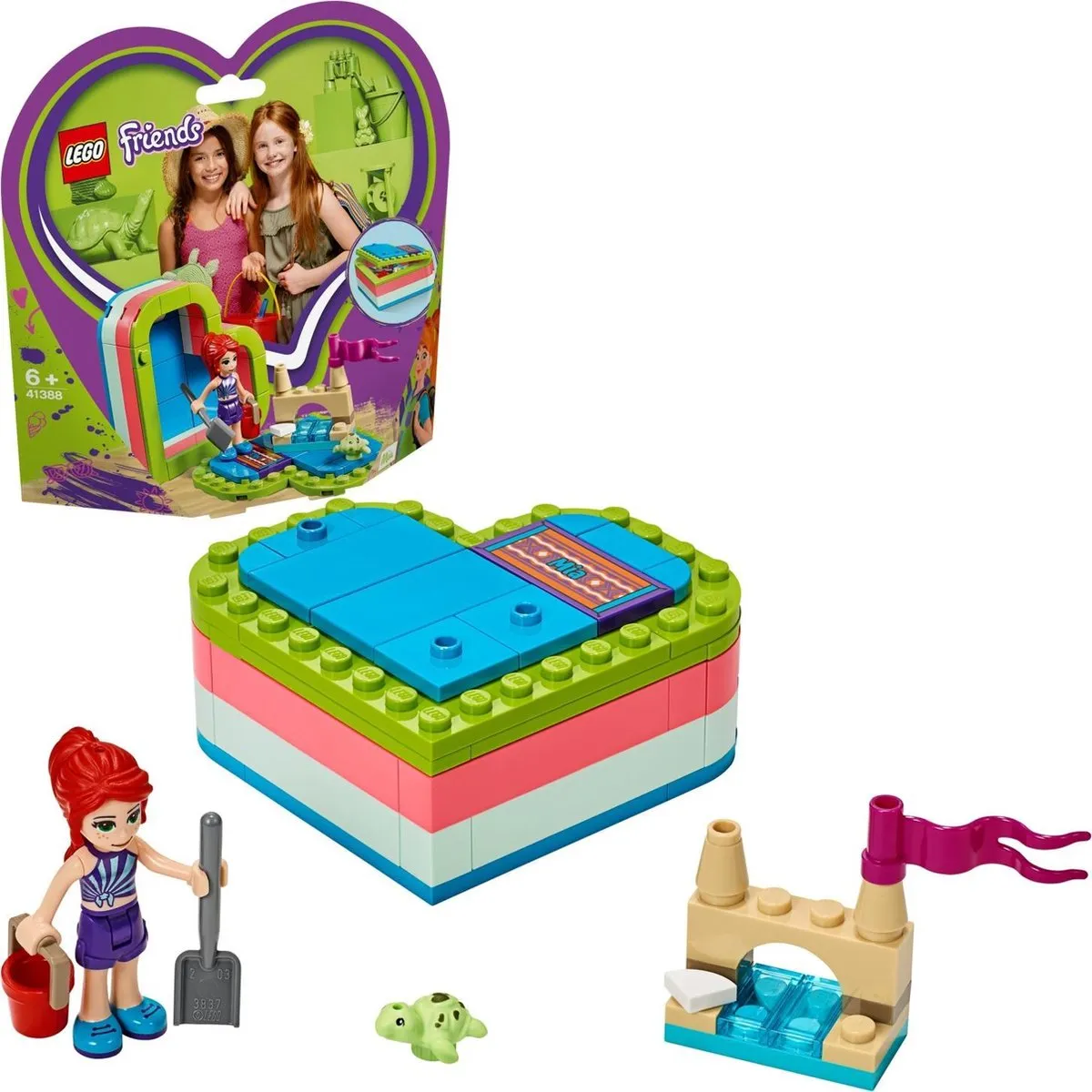 LEGO Friends Mia's Hartvormige Zomerdoos 41388 - 85 Stenen