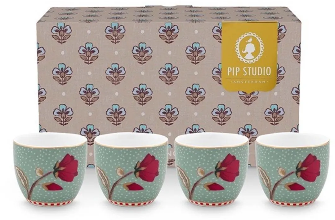 Pip Studio Eierdoppen Blooming Tales Fantasy Blauw