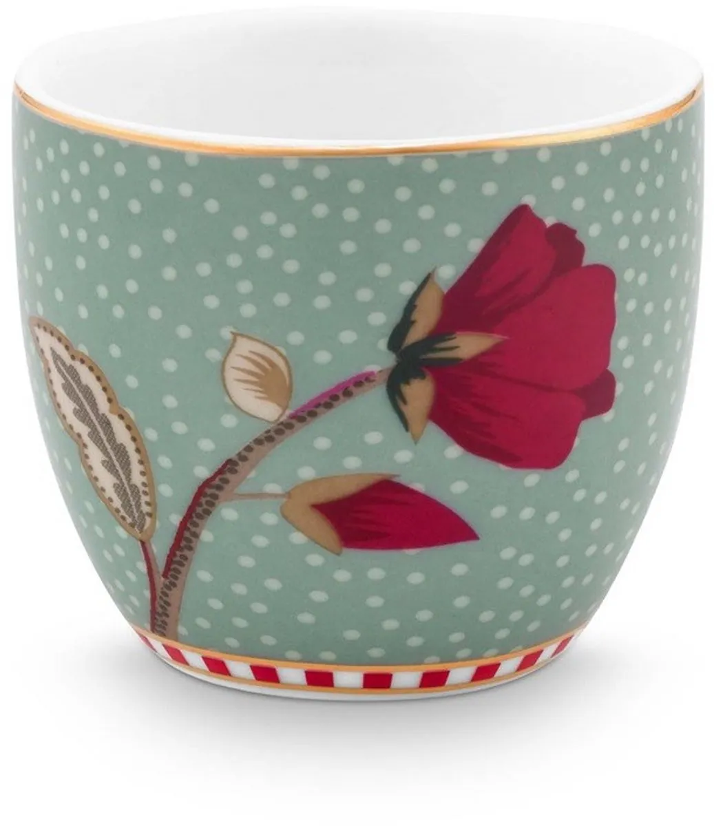 Pip Studio Eierdoppen Blooming Tales Fantasy Blauw - 4 Stuks