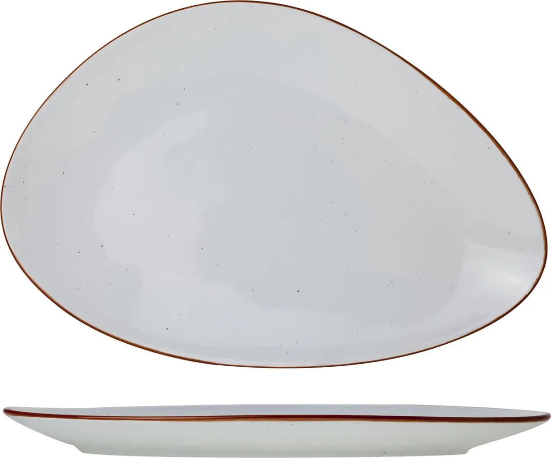 Cosy&Trendy Terra Arena Bord Driehoek - 29cm Grijs