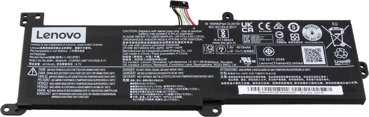 Lenovo 5B10M91443 Laptop Accu