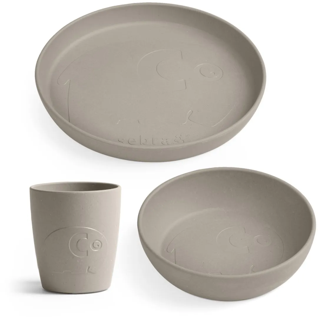 Sebra Mums Diner Set Jetty Beige - 3-delig