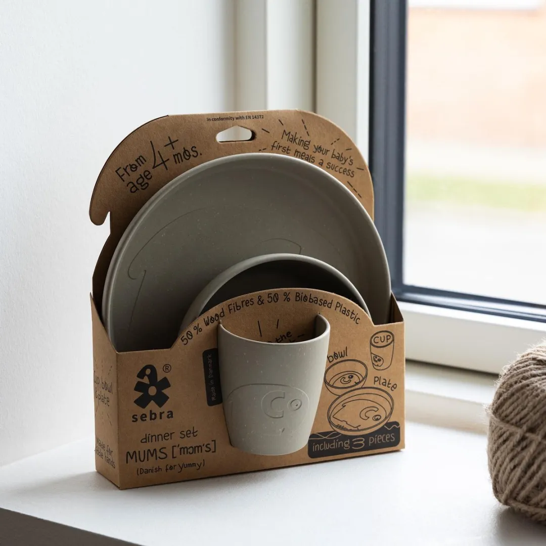 Sebra Mums Diner Set Jetty Beige - 3-delig