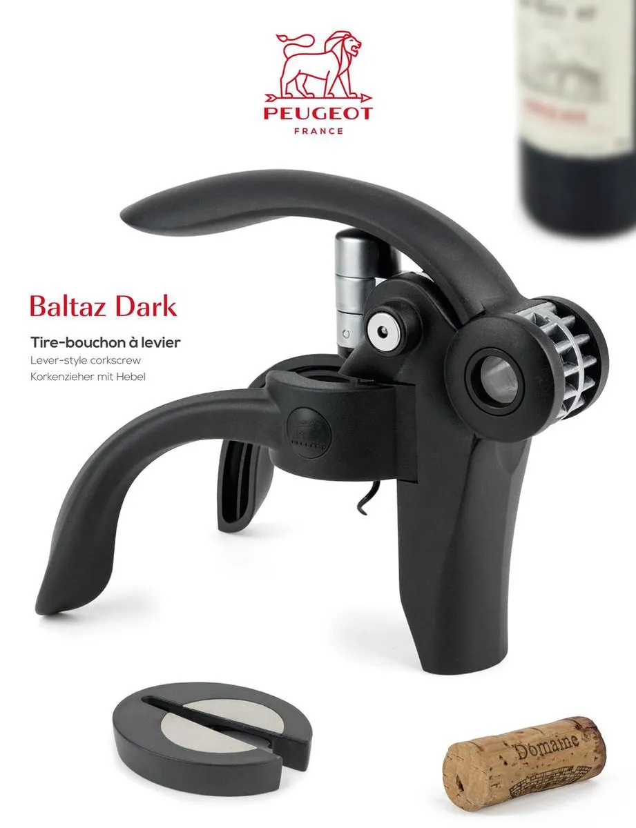 Peugeot Baltaz Kurkentrekker 14cm - Zwart