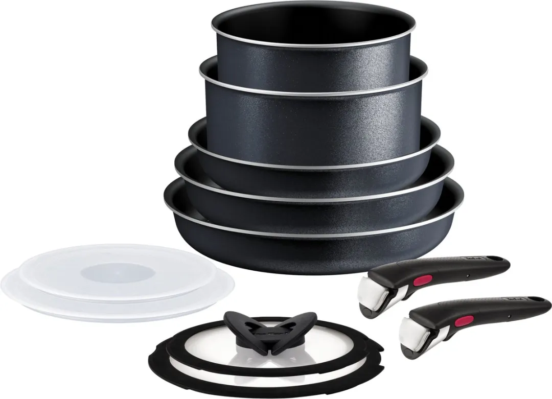 Tefal Ingenio So Light L7239323 Pannenset - 11-delig - Inductie - Zwart/Zilver