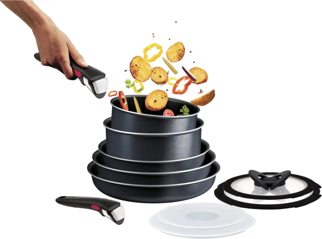 Tefal Ingenio So Light L7239323 Pannenset - 11-delig - Inductie - Zwart/Zilver