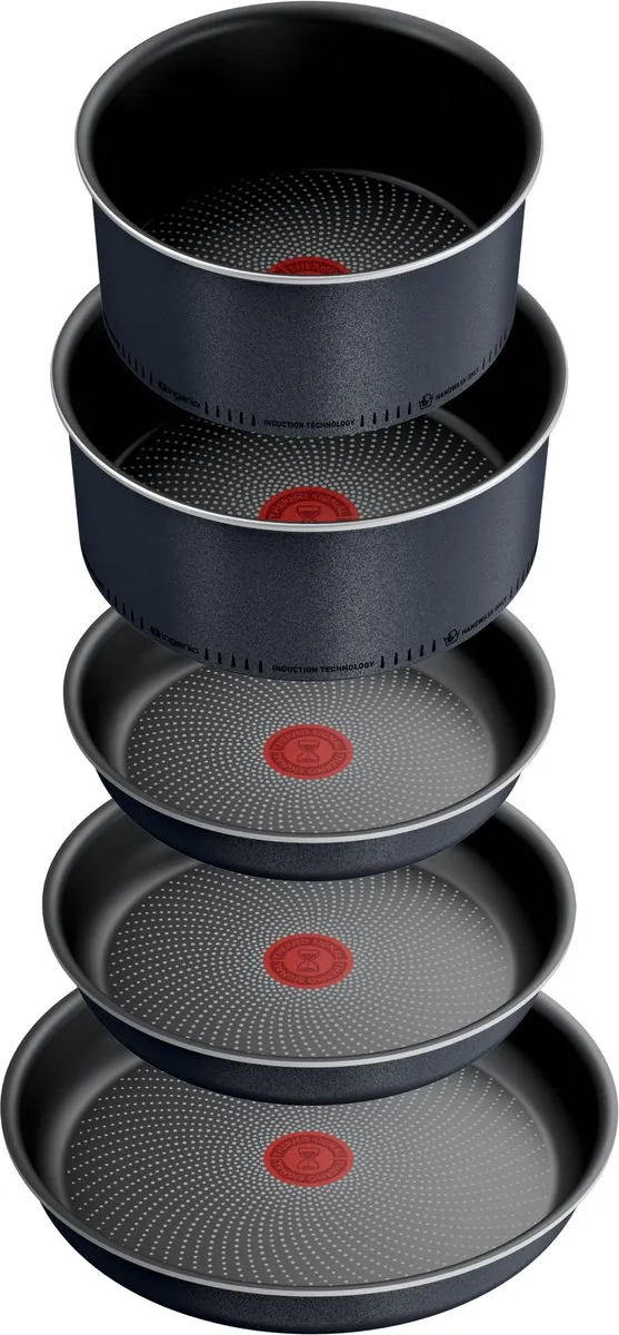Tefal Ingenio So Light L7239323 Pannenset - 11-delig - Inductie - Zwart/Zilver - afbeelding 6 van 6