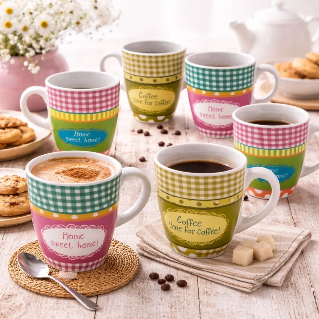 Cosy&Trendy Mokken Set 200ml - 6 Stuks Multikleur