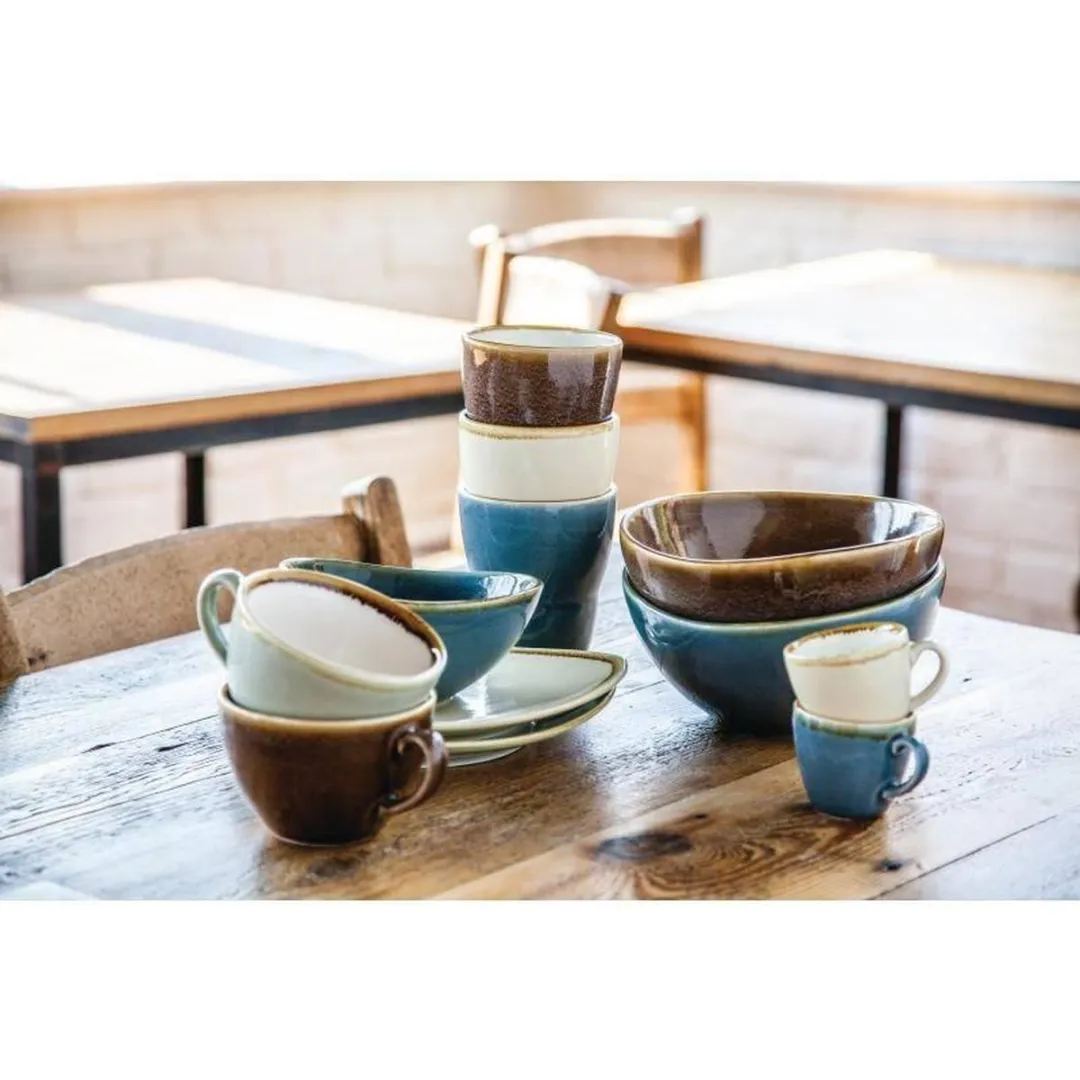 Olympia Kiln Koffiekop Zandsteen 23cl - Set van 6