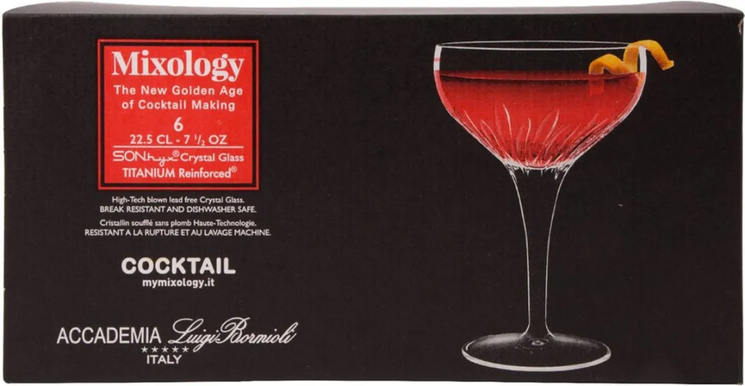 Luigi Bormioli Mixology Cocktailcoupe 22,5cl - 6 Stuks