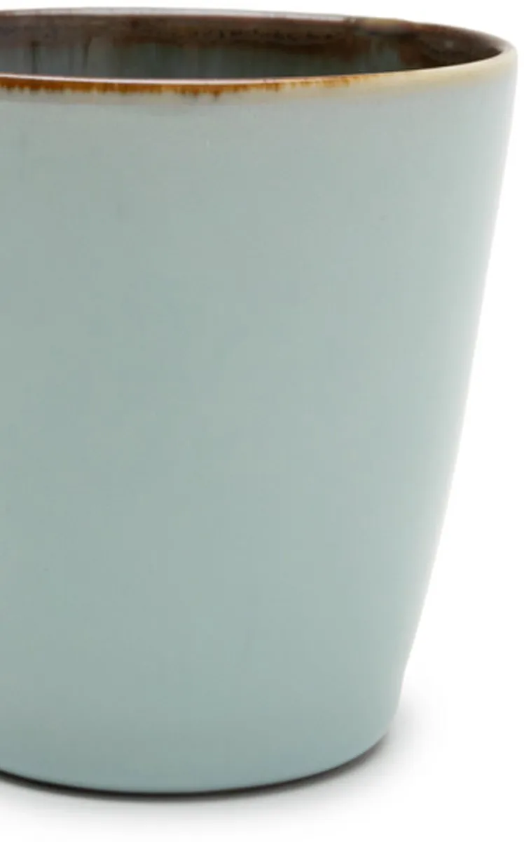 Serax Terres de Rêves Bekers Conisch S - Ø7cm - Light Blue/Smokey Blue - 8 Stuks - afbeelding 6 van 6