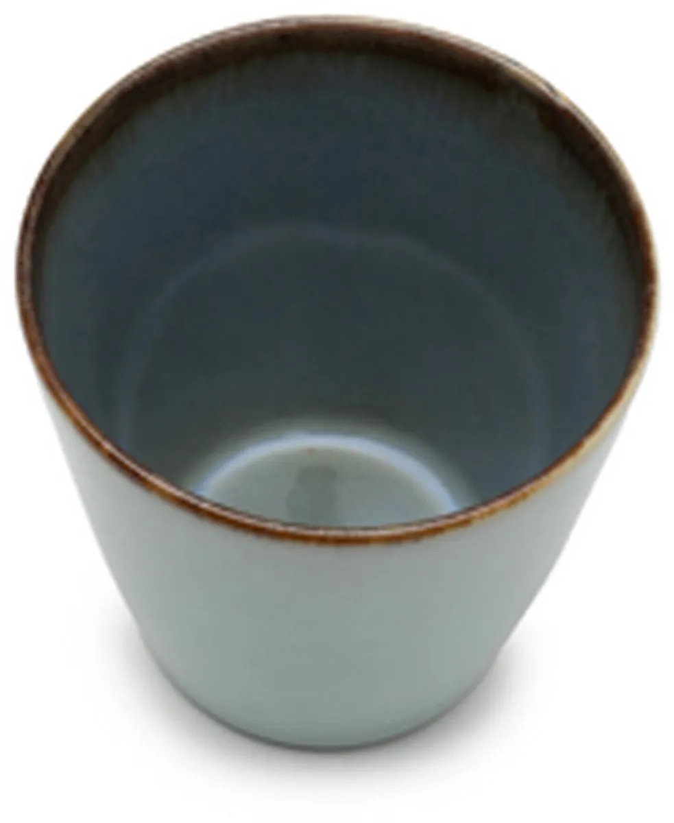 Serax Terres de Rêves Bekers Conisch S - Ø7cm - Light Blue/Smokey Blue - 8 Stuks