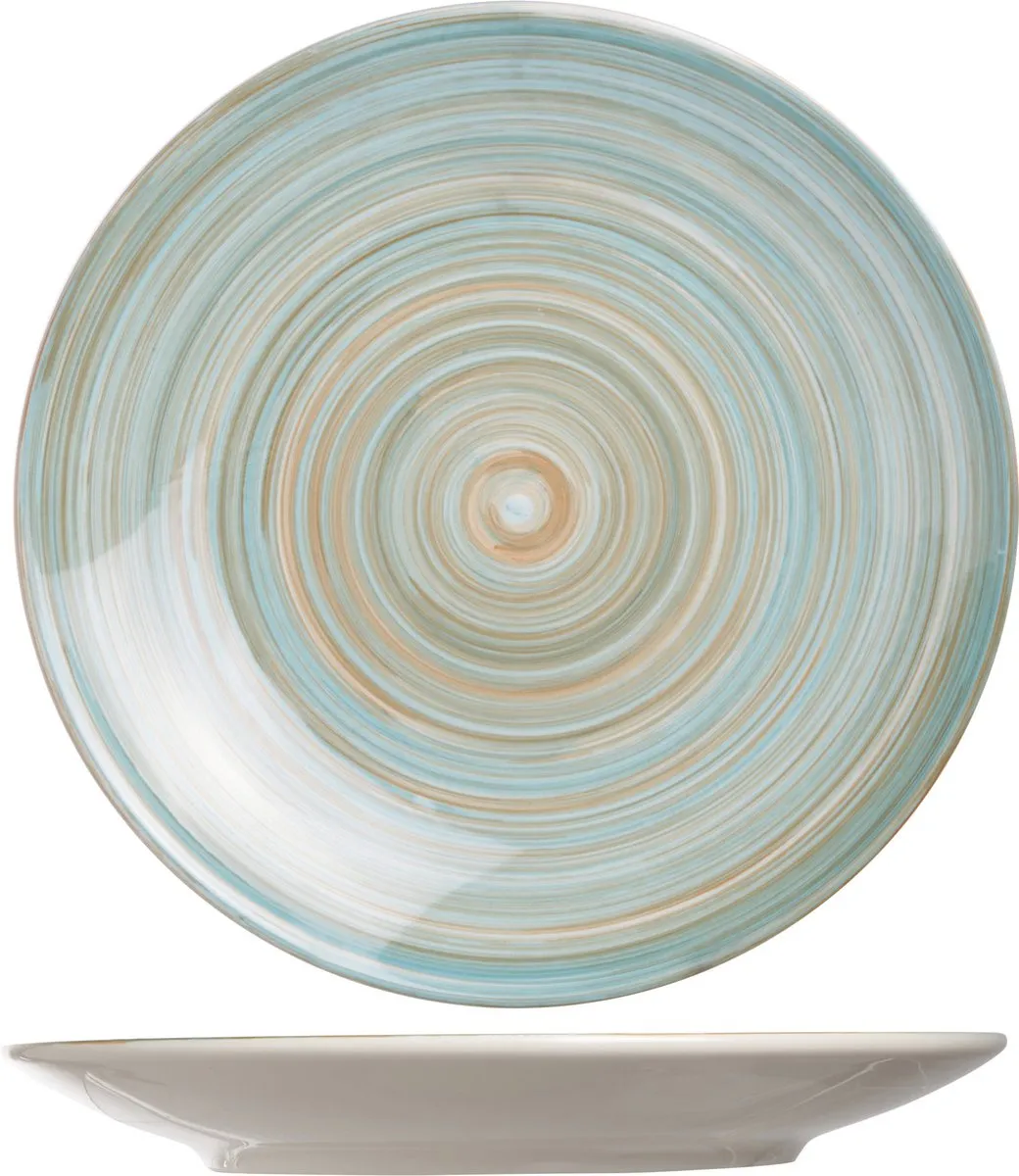 Cosy&Trendy Turbolino Dinerborden - 8 Stuks - Lichtblauw Ø27cm
