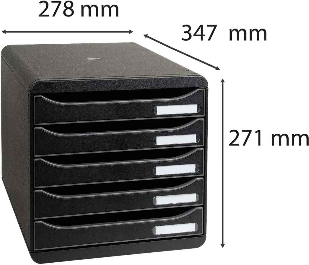 Exacompta Ladenbox BIG-BOX PLUS Iderama 309714D - Zwart - afbeelding 2 van 6